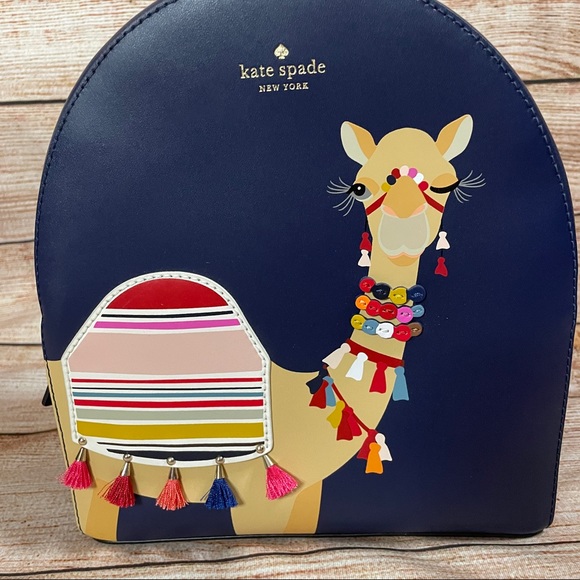 Kate Spade RARE “Spice Things Up” Camel Sammi Backpack - Picture 4 of 15